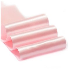 Лента атласная 4 (100мм) цв.3053 св.розовый IDEAL уп.27,4 м