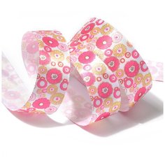 Лента атласная с рисунком TBY.LDA061 шир.25мм уп.10м Ideal