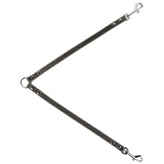 Сворка кожаная для собак черная 14 мм 40 см Collar (1 шт)