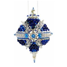 Набор для творчества - елочная игрушка Триумф (синий) 13 см FS-186 ФИЛИГРИС