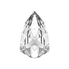 Стразы Swarovski Crystal, 7,8*4,9 мм, кристалл, 6 шт, в пакете, белый