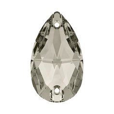 Стразы Swarovski Crystal AB, 12*7 мм, кристалл, 6 шт, в пакете, светлый серый