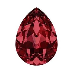 Стразы Swarovski цветные, 18*13 мм, кристалл, 4 шт, в пакете, темный красный