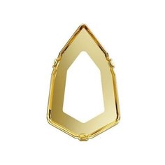 Оправа для страз Swarovski gold, 7,8*4,9 мм, металл, 6 шт, в пакете, под золото