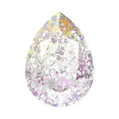 Стразы Swarovski Crystal AB, 18*13 мм, кристалл, 4 шт, в пакете, патина
