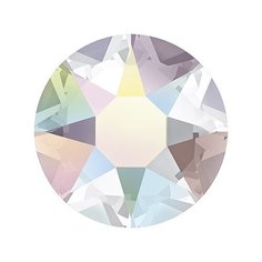 Стразы клеевые Swarovski SS34, Crystal AB, 7,2 мм, кристалл, 144 шт, в картонной упаковке, перламутр