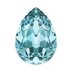 Стразы Swarovski цветные, 18*13 мм, кристалл, 4 шт, в пакете, светлый бирюзовый