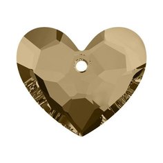 Подвеска Swarovski Crystal AB, 28*24,5 мм, кристалл, 1 шт, в пакете, светлое золото