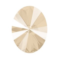 Стразы Swarovski цветные, 14*10,5 мм, кристалл, 4 шт, в пакете, айвори крем