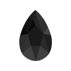 Стразы клеевые Swarovski 2303, цветные, 14*9 мм, кристалл, 6 шт, в пакете, черный