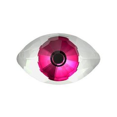 Стразы Swarovski цветные, 18*10,5 мм, кристалл, 2 шт, в пакете, розовый