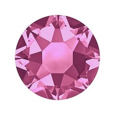 Стразы клеевые Swarovski SS16, цветные, 3,9 мм, кристалл, 144 шт, в пакете, розовый