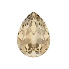 Стразы Swarovski цветные, 18*13 мм, кристалл, 4 шт, в пакете, светлый кремовый