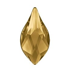 Стразы неклеевые Swarovski цветные, 10*8 мм, кристалл, 8 шт, в пакете, золото