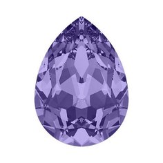Стразы Swarovski цветные, 18*13 мм, кристалл, 4 шт, в пакете, светлый фиолетовый