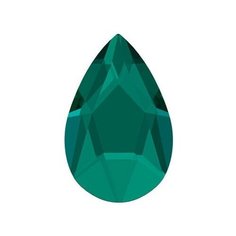 Стразы клеевые Swarovski цветные, 8*5 мм, кристалл, 12 шт, в пакете, изумрудный