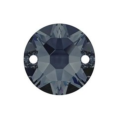 Стразы Swarovski цветные, 12 мм, кристалл, 12 шт, в пакете, графитовый