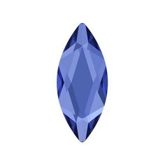 Стразы неклеевые Swarovski цветные, 14*6 мм, кристалл, 6 шт, в пакете, синий
