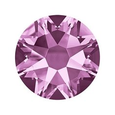 Стразы неклеевые Swarovski SS12, цветные, 3,1 мм, кристалл, 144 шт, в пакете, бледно-сиреневый