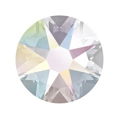 Стразы неклеевые Swarovski SS34, Crystal AB, 7,2 мм, кристалл, 144 шт, в картонной упаковке, перламутр