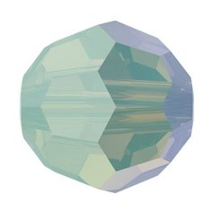 Бусины стеклянные Swarovski Shimmer, 4 мм, 12 шт, в пакете, кристалл, зелено-желтый