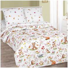 Детское постельное белье Лесные друзья, 1,5 спальное, поплин Артпостель