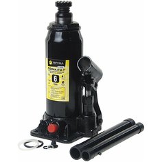 Домкрат гидравлический ER-80062 бутылочный с клапаном 6т, ремкомплект (выс. подъема 215-415мм) эврика