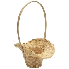 19HJ19079 Корзина плетеная бамбук S 20,5*9*Н30,5см, цв. натуральный Астра Astra & Craft