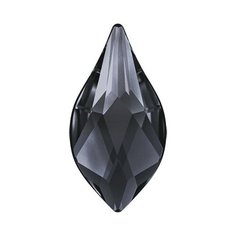 Стразы неклеевые Swarovski Crystal AB, 10*8 мм, кристалл, 8 шт, в пакете, темное серебро