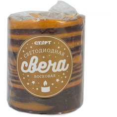 Декоративный ночник свеча старт, бамбук Start