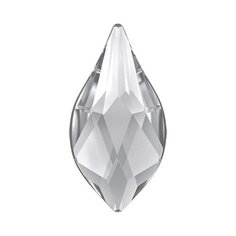 Стразы неклеевые Swarovski Crystal, 10*8 мм, кристалл, 8 шт, в пакете, белый