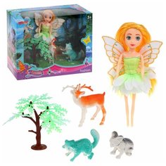 Кукла Наша Игрушка "На прогулке", 5 предметов (200421970)