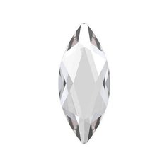 Стразы неклеевые Swarovski Crystal, 14*6 мм, кристалл, 6 шт, в пакете, белый