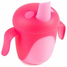Чашка-непроливайка Canpol babies Tropical Bird, 240 мл, 9+ месяцев, цвет: розовый (250989472)