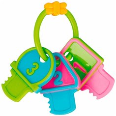 Прорезыватель Canpol babies "Ключи", 0+, цвет: зеленый, форма: цифры (250930445)