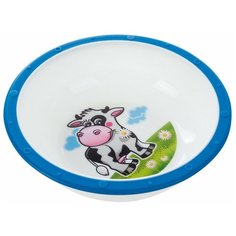 Миска детская Canpol babies пластиковая, Little cow, 4+ месяцев, цвет синий, рисунок коровка (250930188)