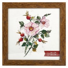 Рамка Gamma 25*25 см, пластик, с оргстеклом, тик (ПРК-11)