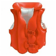 Жилет надувной плавательный Intex 58671NP Deluxe Swim Vest (3-6 лет), оранжевый
