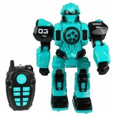 Интерактивный робот Наша Игрушка р/у, ИК управление, свет, звук, стреляет ракетами 10 шт (601B)