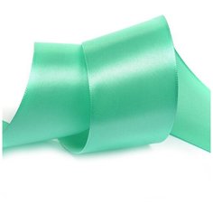 Лента атласная 2 (50мм) цв.4323 ярк.мятный IDEAL уп.27,4 м