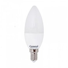 Лампочка светодиодная General, GLDEN-CF-7-230-E14-2700, 7W, E14