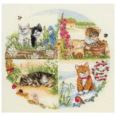 Набор для вышивания Anchor Cats And Seasons 30*30см, MEZ, PCE895