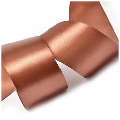 Лента атласная 2 (50мм) цв.3133 коричневый IDEAL уп.27,4 м
