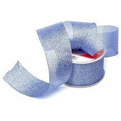 Лента IDEAL с люрексом ТВ-ЛЮР шир.50мм цв.061 синий уп.22,85 м