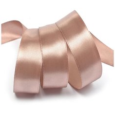 Лента атласная 1 (25мм) цв.4814 бежевый IDEAL уп.27,4 м