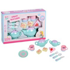 Набор продуктов с посудой Girls Club IT105210 бирюзовый/розовый
