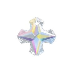 Подвеска Swarovski Crystal AB, 28*28 мм, кристалл, 1 шт, в пакете, перламутр