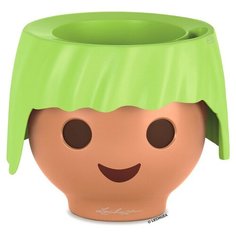 Кашпо Охо с автополивом, зеленое, D21cm, H16cm Lechuza