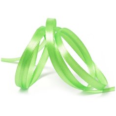 Лента атласная 1/4 (6мм) цв.3034 гр.салатовый IDEAL уп.27,4 м