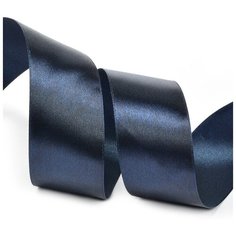 Лента атласная 1 1/2 (38мм) цв.3168 т.синий IDEAL уп.27,4 м